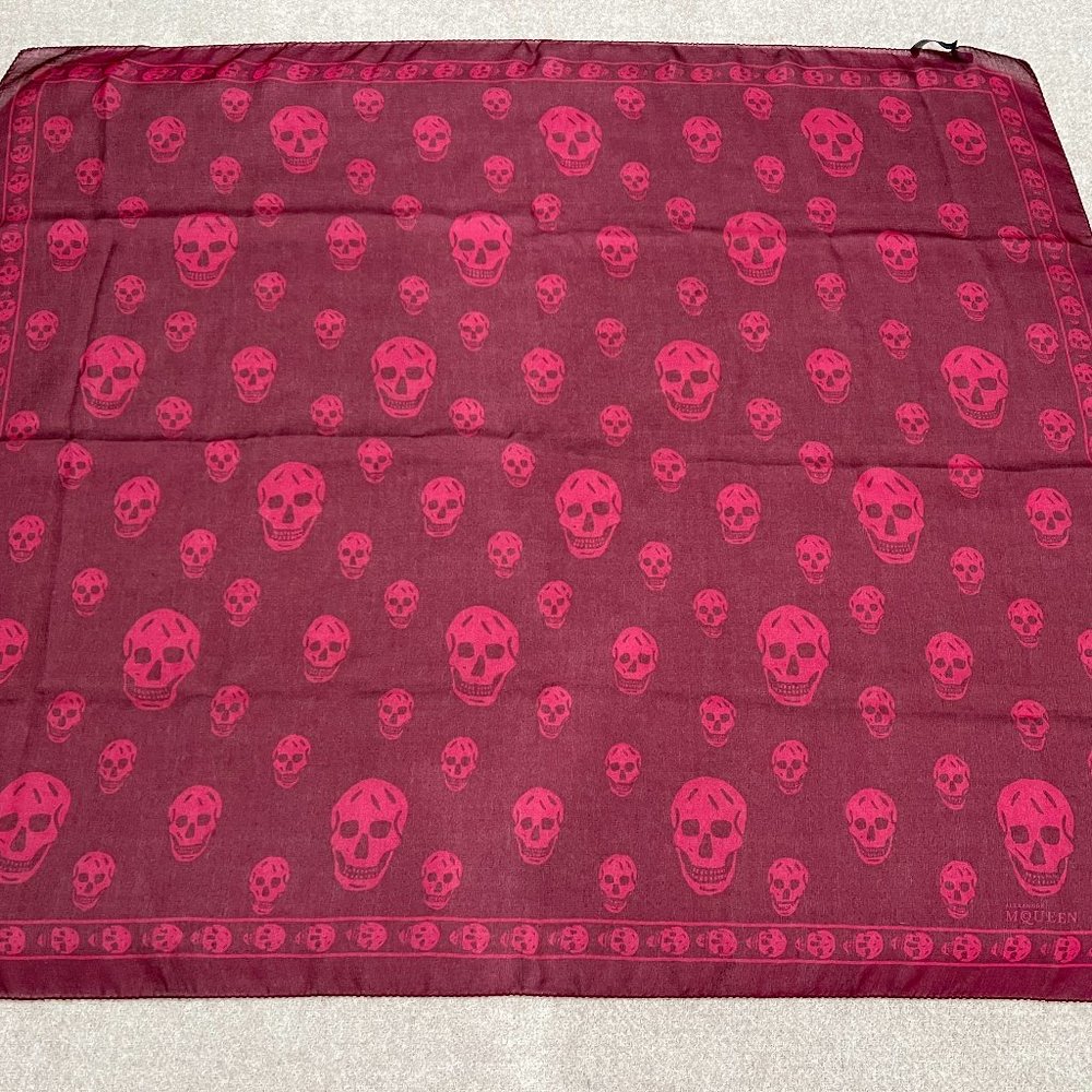 Alexander McQueen Skull Chiffon Scarf